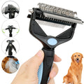 Proundfur pet grooming brush and de-shedding comb
